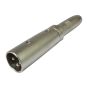 Mono Female Jack / XLR Cannon Male Adapter