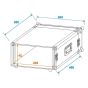 Roadinger PR-2 amplifier rack 4 U