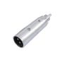 Omnitronic RCA male to XLR male adapter