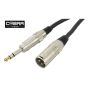 XLR M-Jack Stereo cable 1.5 meters