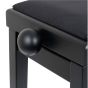 Deluxe Black Adjustable Piano Bench