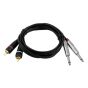 Omnitronic adapter cable 2xJack/2xRCA | 6m