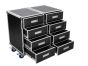 Roadinger DD-2 flightcase with double chest of drawers