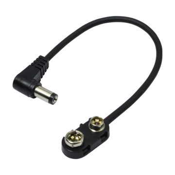 Power link cable for 9V battery