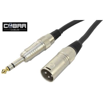XLR M-Jack Stereo cable 10 meters