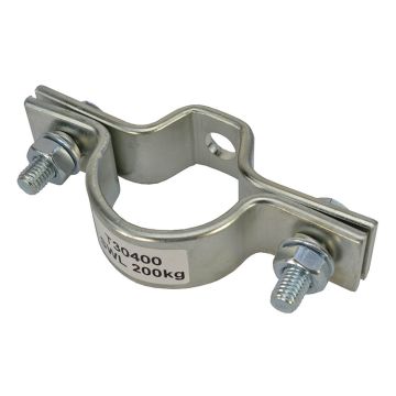 Small tie bracket for 50mm galvanized tubular
