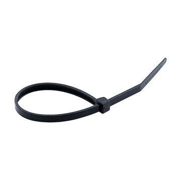 Nylon cable ties 3.6 x 25 cm black - 100 pcs