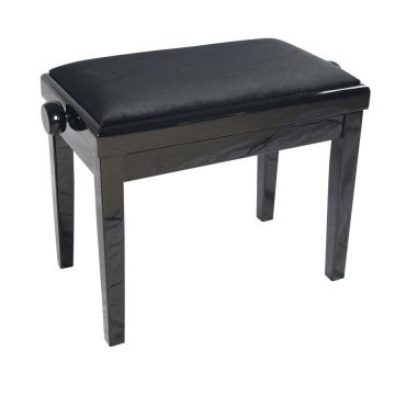 Gloss Black Deluxe Piano Bench
