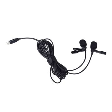 Renton MB02 DualMic USB-C lavalier microphone