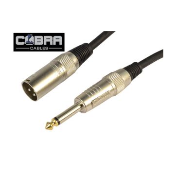 Cobra cable XLR M- Jack Mono 10 cm