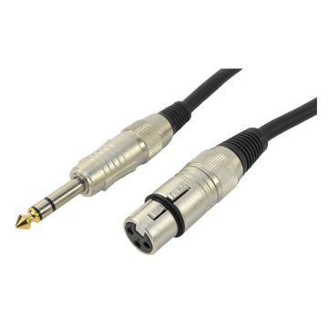 Cobra XLR F - Stereo Jack adapter cable 1.5 meters