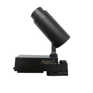 Black LED spotlight for track FLZ-30 zoom 15°-60° 30 Watt 4000K