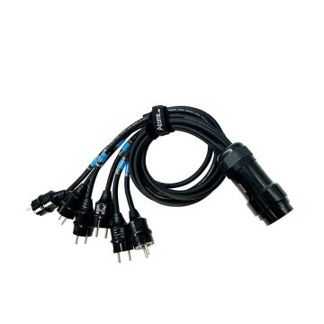 Atomic Pro cable spider socapex - 6 plug shuko