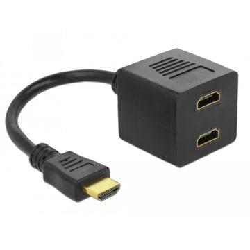 Adapter 2 HDMI female / 1 HDMI male