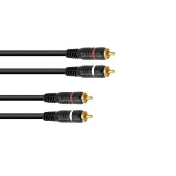 Omnitronic Cable 2xRCA/2xRCA | 30 cm