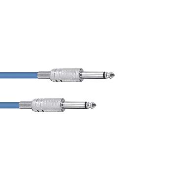 Omnitronic cable Jack 6.3mm mono blu | 3m