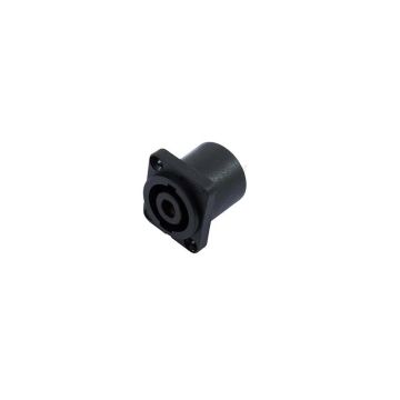 Omnitronic 4 pole panel mount Speakon socket | 10 pcs