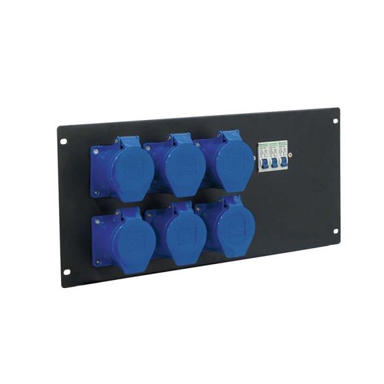 Eurolite PDM 5U-6CEE 32A 3pin rack switchboard