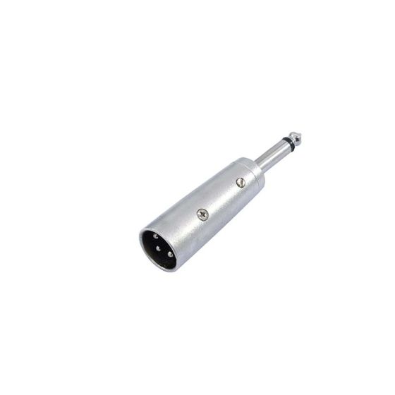 Omnitronic adapter XLR male/Jack 6.3mm mono