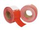500m x 75mm red and white warning tape