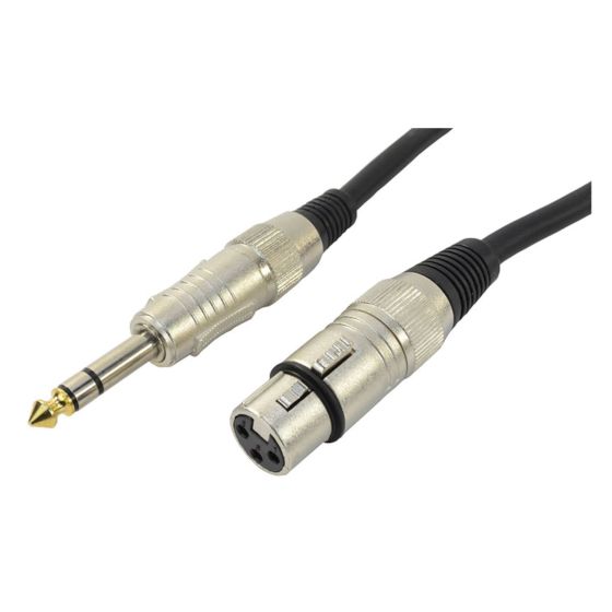 Cobra XLR F - Stereo Jack adapter cable 3 meters
