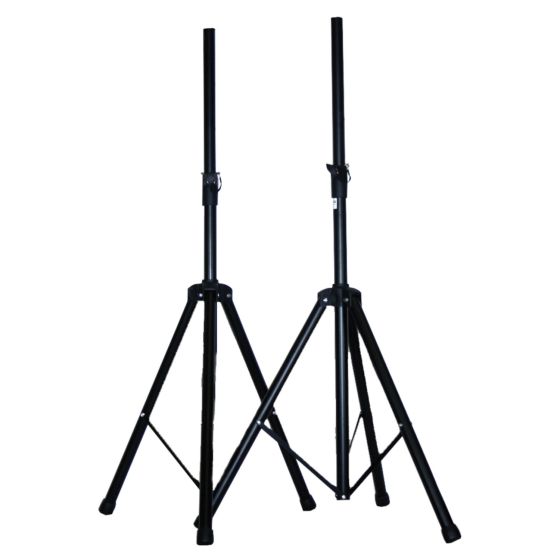 Ibiza SS01B speaker stands | Pair with case