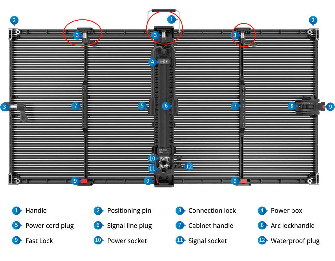 led wall transparent